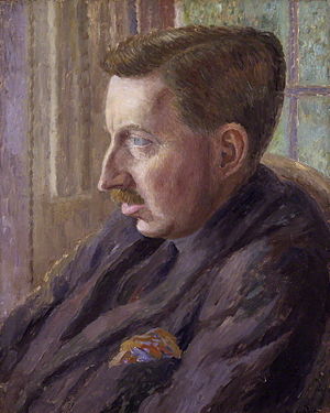 painting of E M Forster